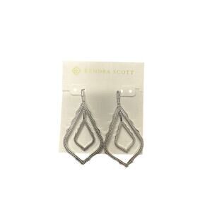 Kendra Scott double layered drop earrings in silver